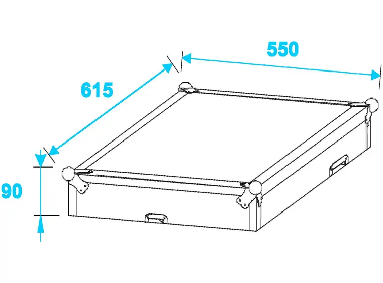 Roadinger Special combo case Pro, 6 U 